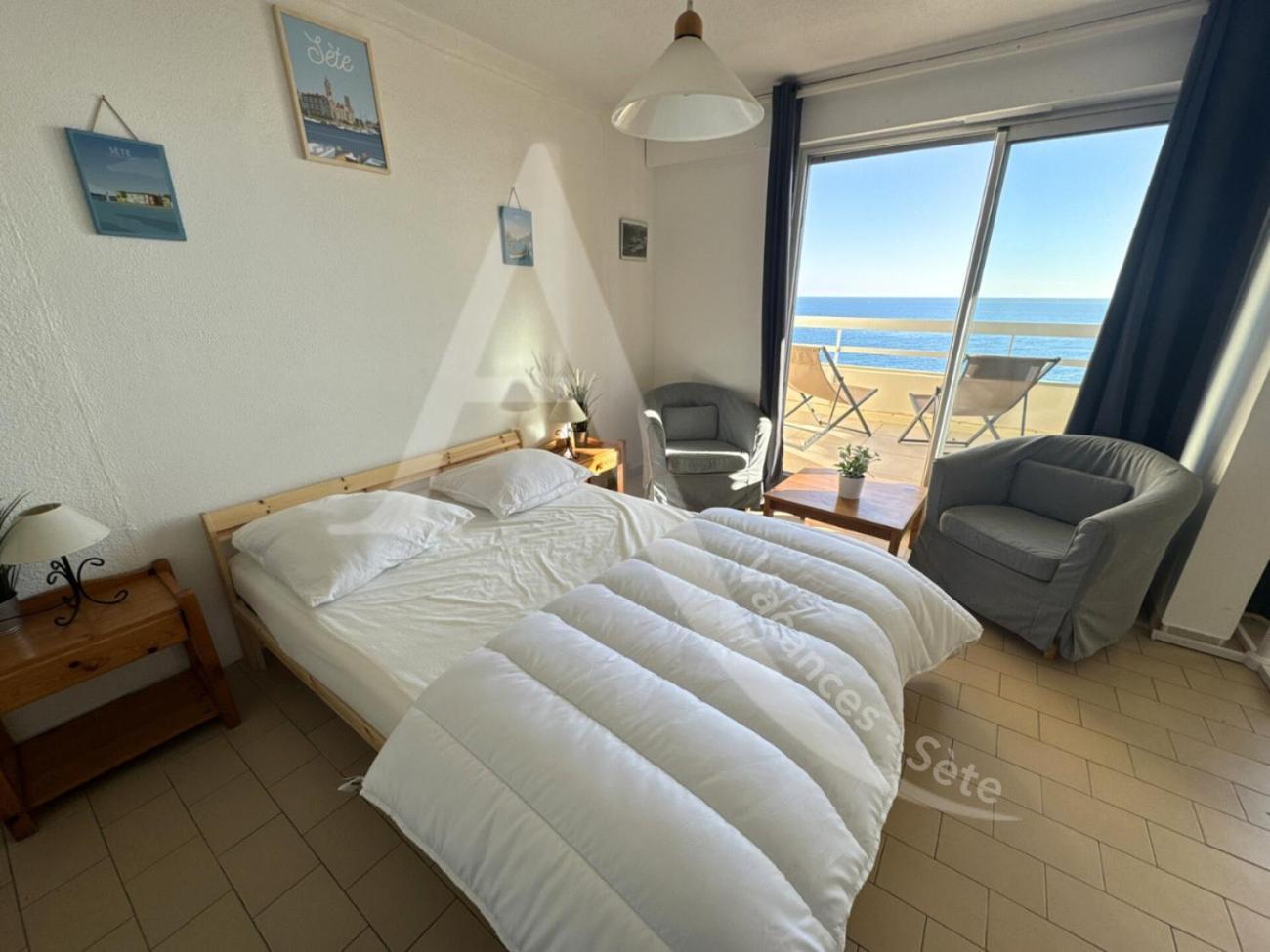 40 M², 1Ere Ligne Mer, Dernier Etage Avec Ascenseur Sète Extérieur photo